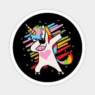 Dabbing Unicorn Dab Gift Magnet